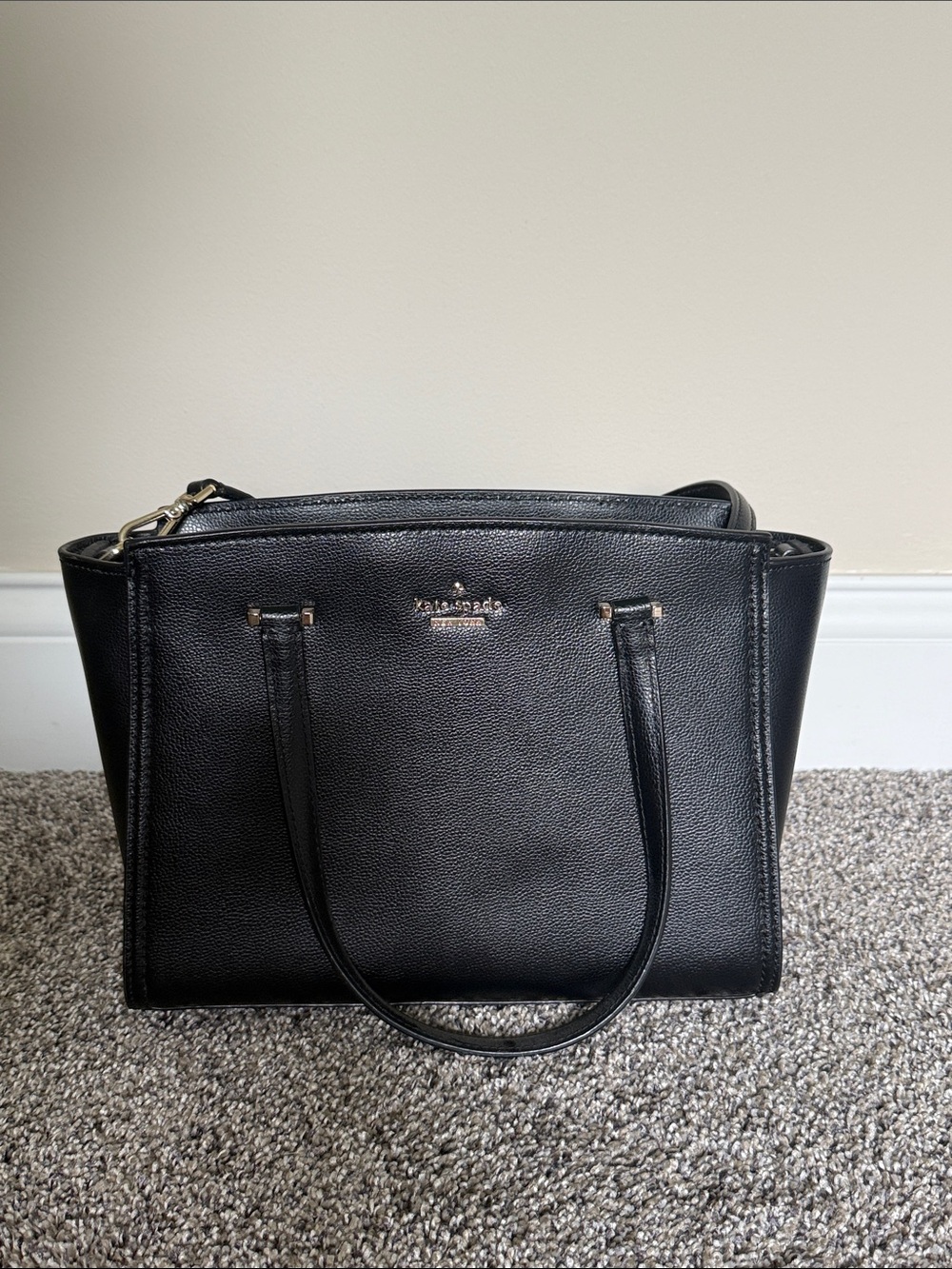 kate spade Black Leather